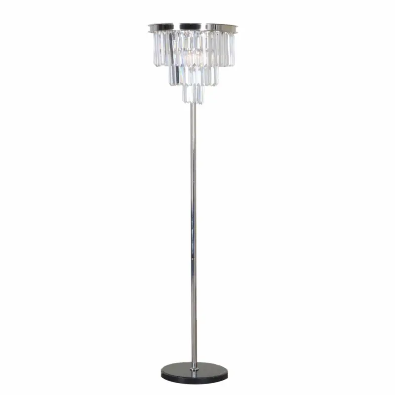 Lampa podłogowa Odeon Srebrna