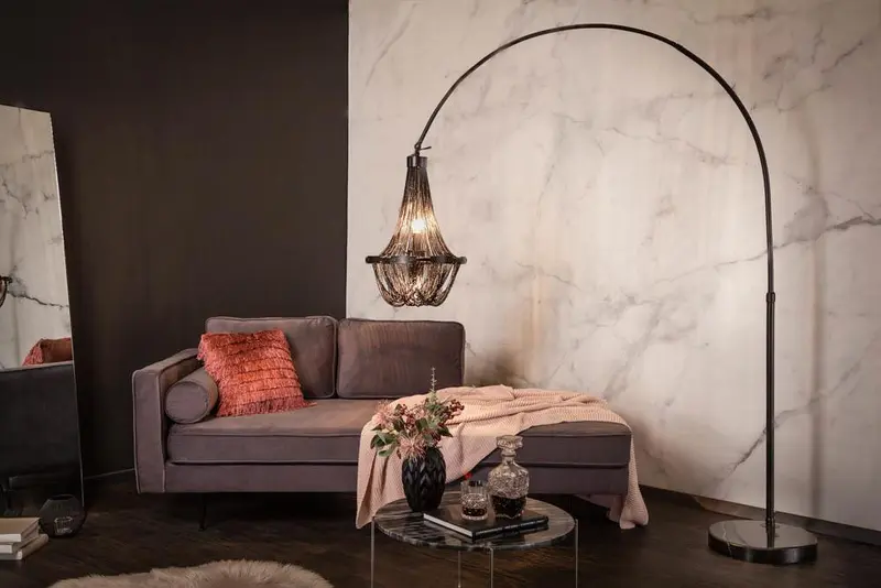 LAMPA PODŁOGOWA ROYAL CZARNA / 40688 / INVICTA INTERIOR