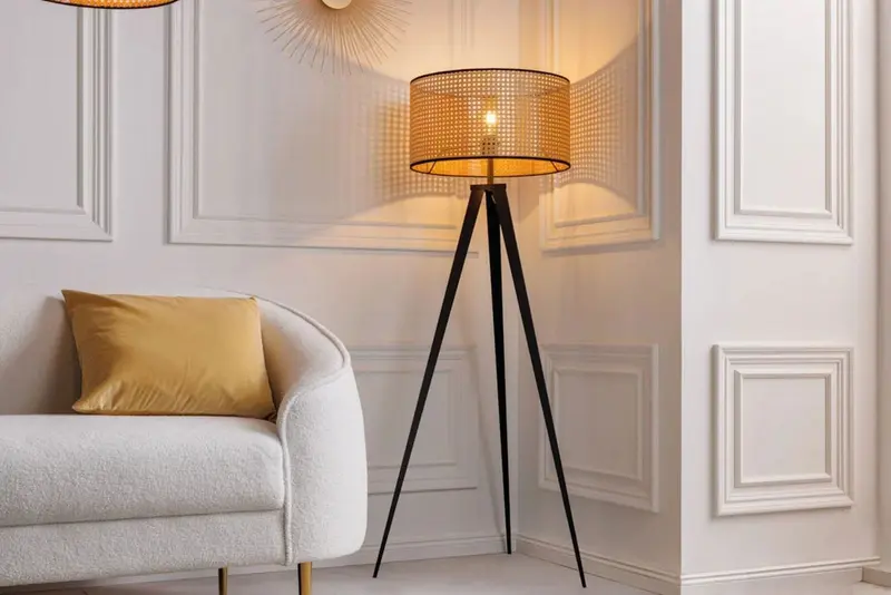 LAMPA PODŁOGOWA WIENER PLECIONKA WIEDEŃSKA NATURALNA  / 42807  / INVICTA INTERIOR