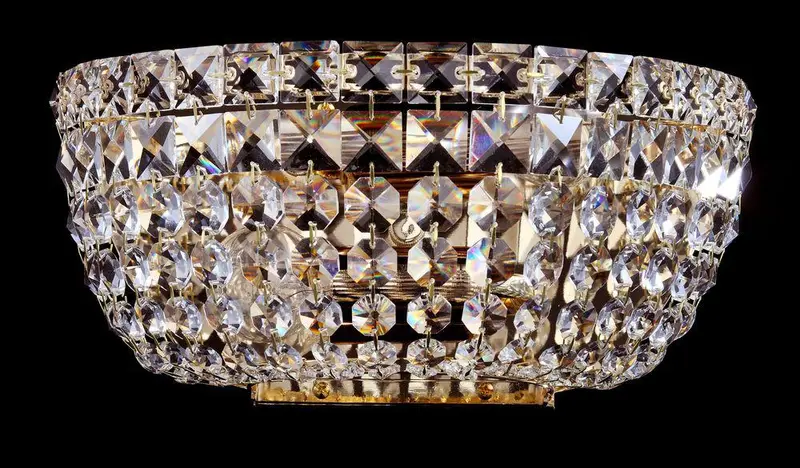 LAMPA ŚCIENNA / KINKIET KRYSZTAŁOWY BASFOR / MY