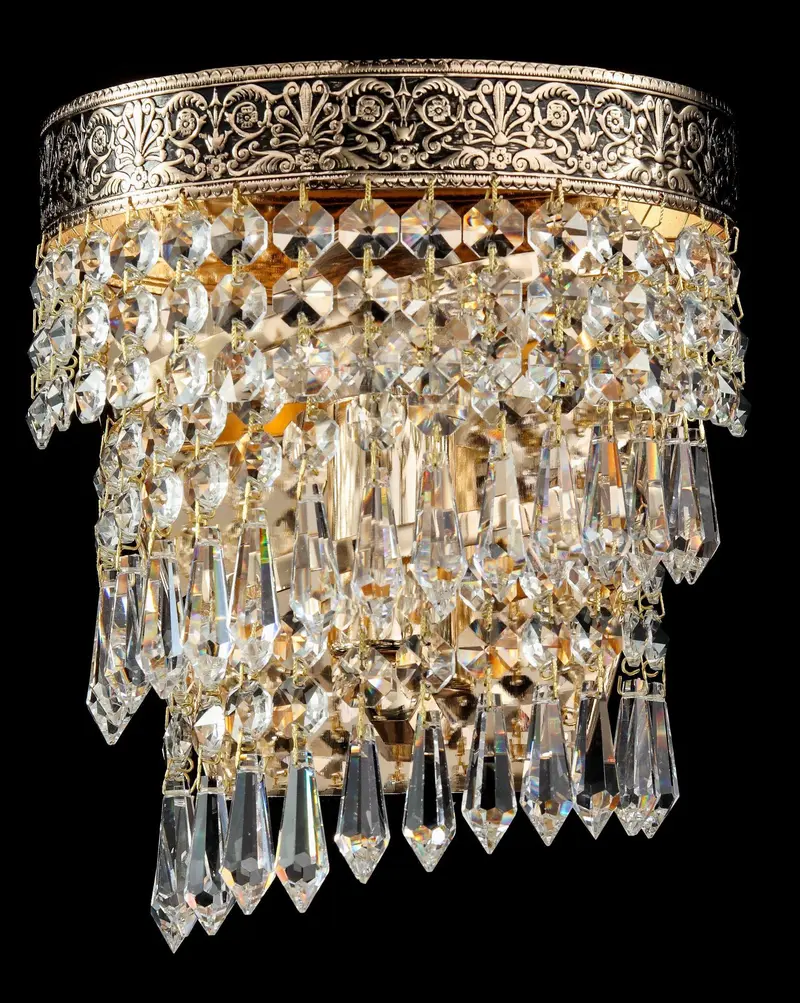 LAMPA ŚCIENNA / KINKIET KRYSZTAŁOWY CASCADE / MY