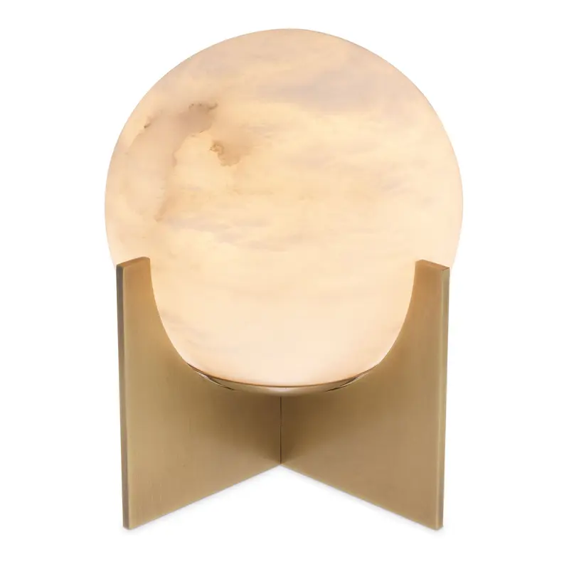 Lampa stołowa Eichholtz Scorpios, alabastrowy klosz