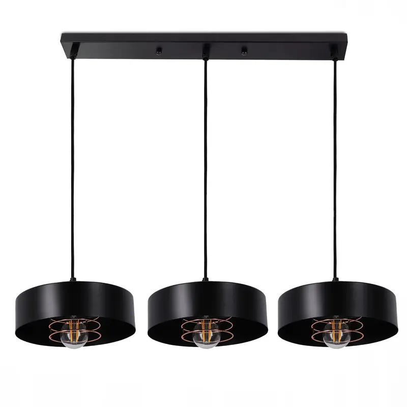 Lampa wisząca 3-punktowa w stylu industrialnym | Spirra