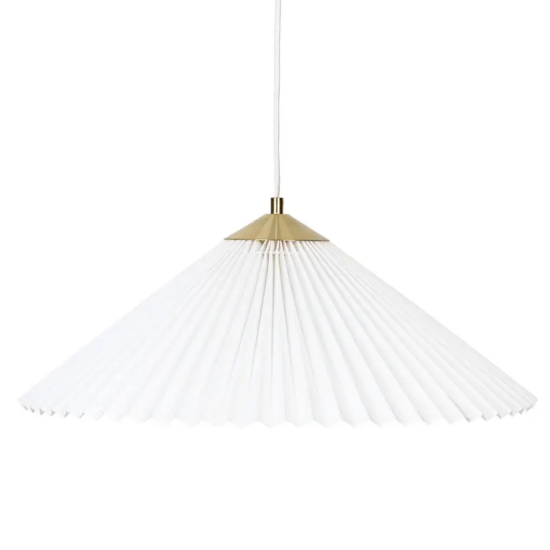 Lampa wisząca biała JIL harmonijka, Ø 49 cm