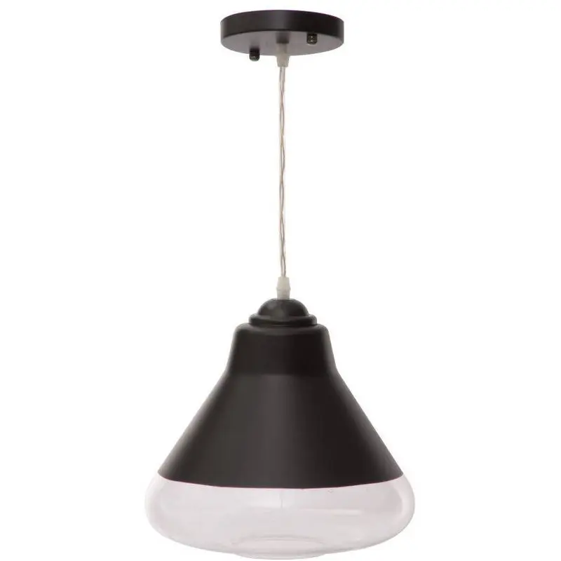 Lampa wisząca, czarna, Ø 25 cm