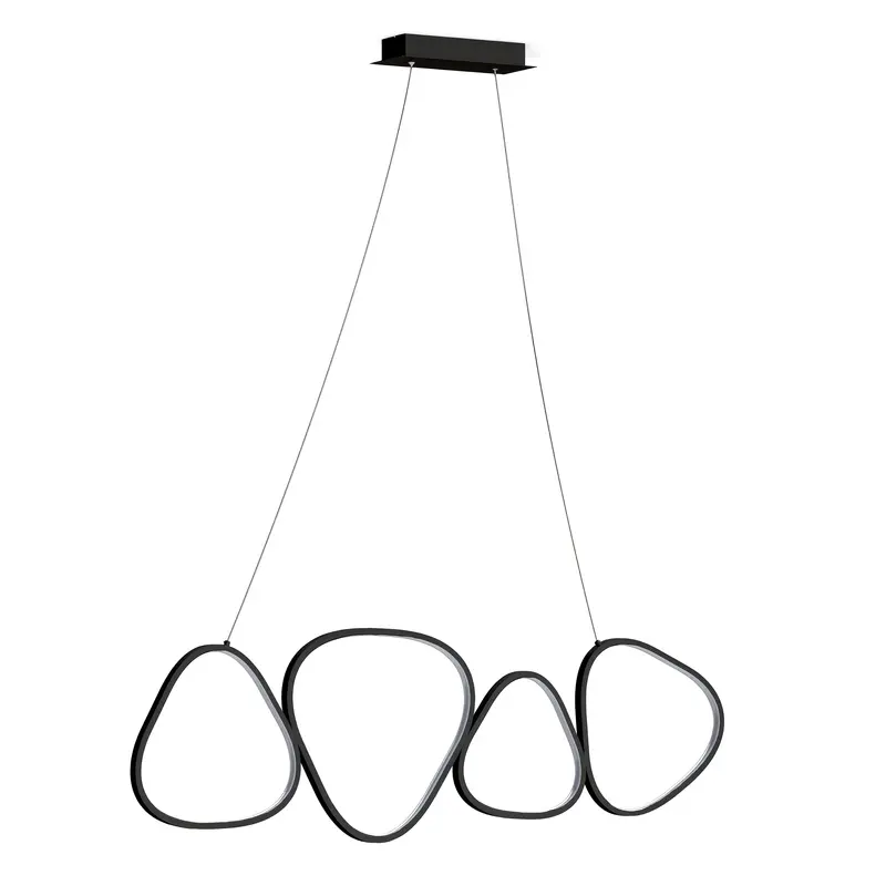 Lampa wisząca LED z czterema pętlami światła w stylu nowoczesnym | Loria