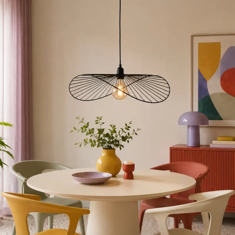 Lampa wisząca nad stół, metalowa ADELIA, Ø 58 cm
