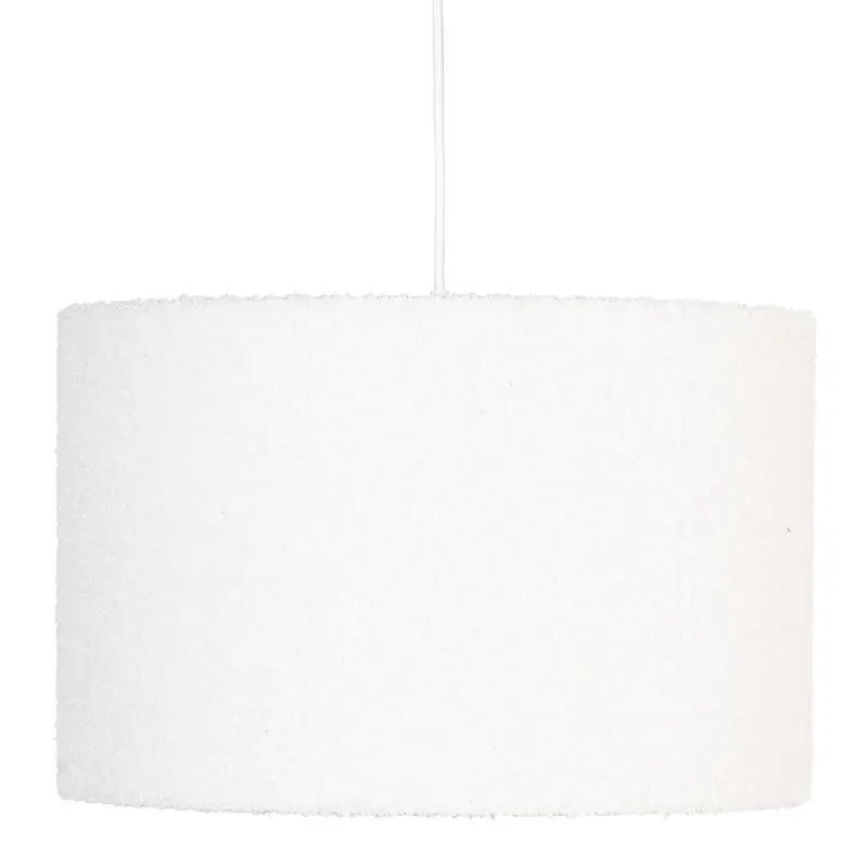 Lampa wisząca TINA, abażur bouclé, Ø 37 cm