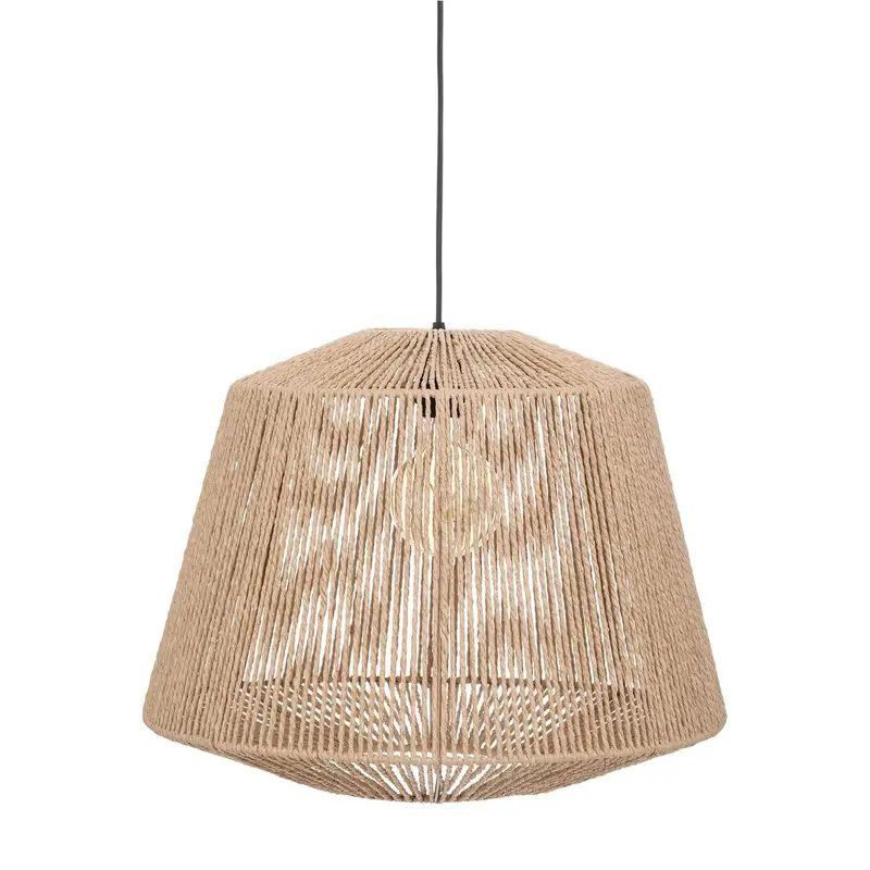 Lampa wisząca z plecionki Jily, metal, Ø 48 cm