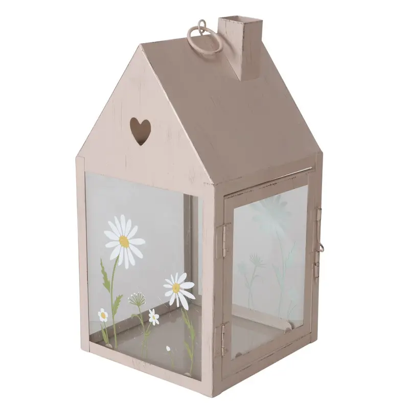 Lampion metalowy domek HONEY, wys. 27 cm