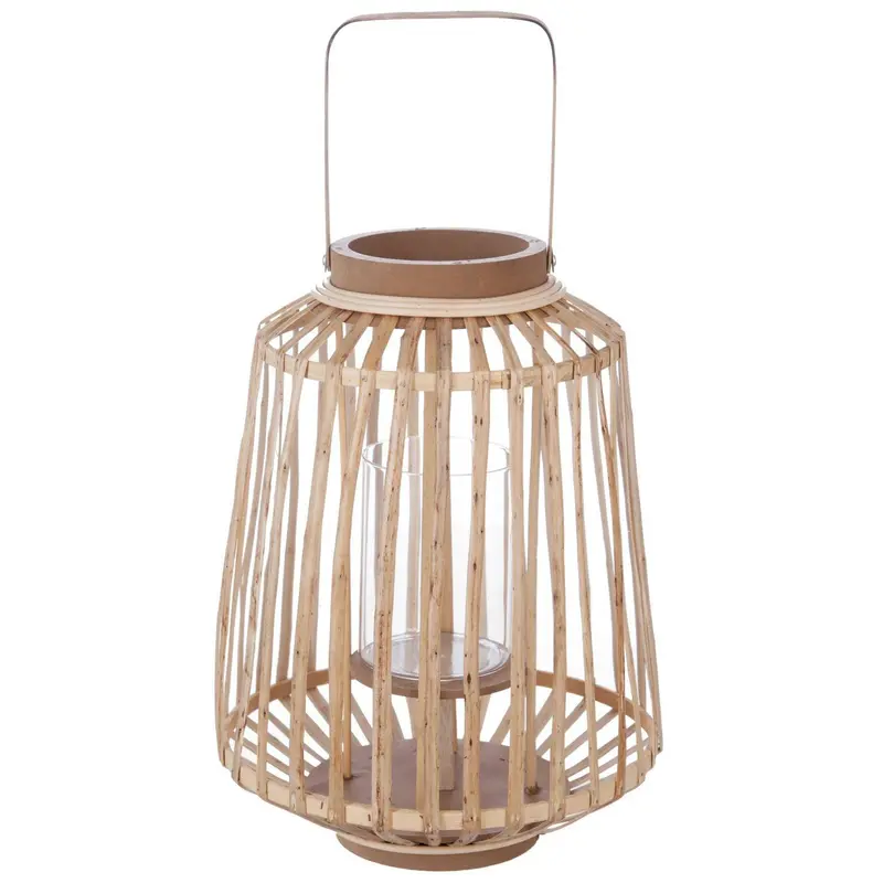 Lampion rattanowy Natural, wys. 35 cm