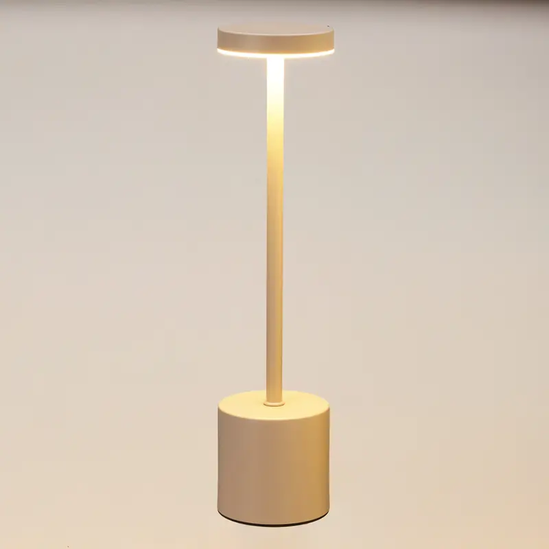 Lampka stołowa LED z ładowalną baterią, metal, 34 cm
