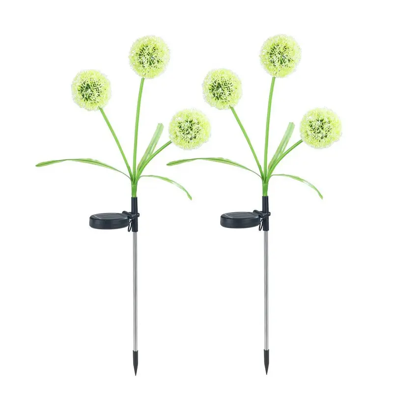 Lampki ogrodowe solarne, dmuchawce LED, 2 sztuki, 75 cm