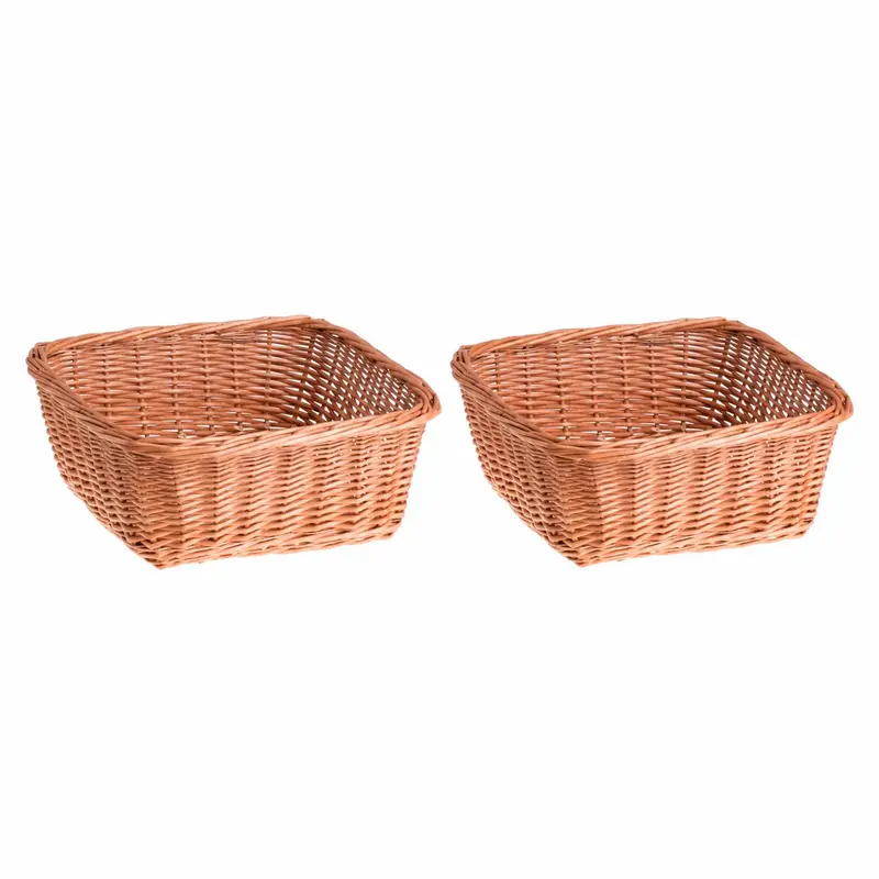 Laro wicker bread basket for display – set of 2. TheWickerStories
