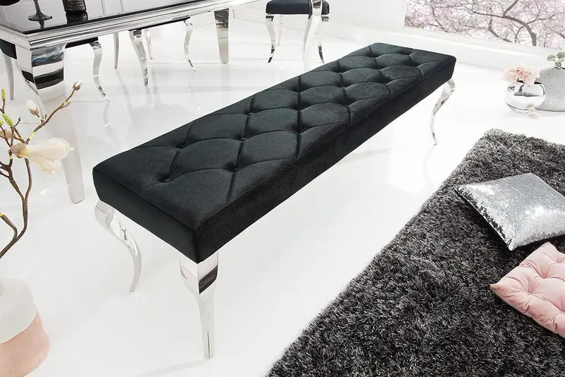 Ławka Modern Silver black /39160 / INVICTA INTERIOR