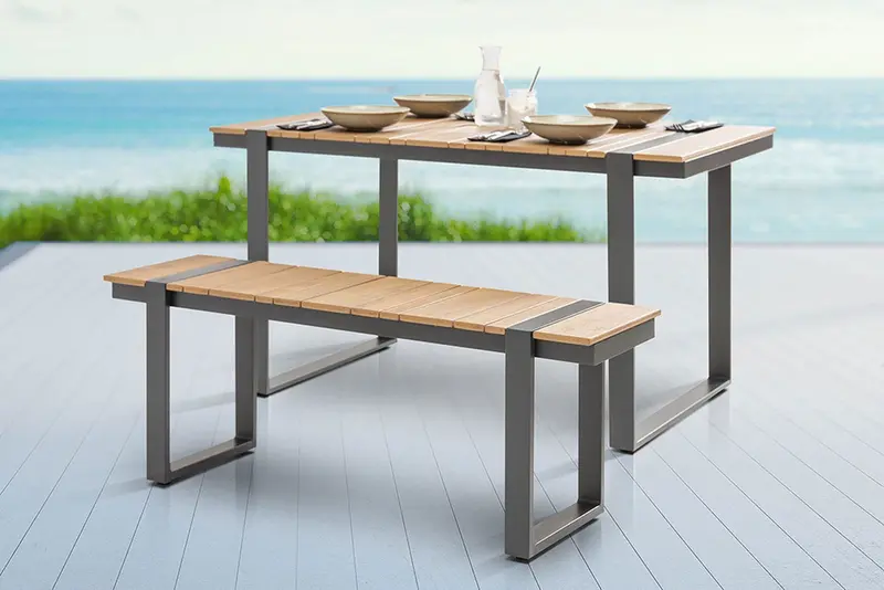 ŁAWKA OGRODOWA TAMPA LOUNGE 123 CM / 40932 / INVICTA INTERIOR