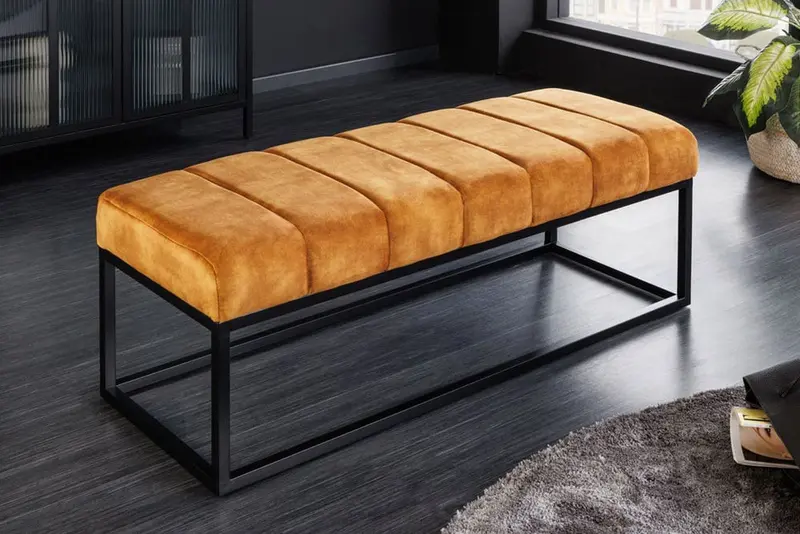 ŁAWKA PETIT ŻÓŁTA 108 CM / 41251 / INVICTA INTERIOR