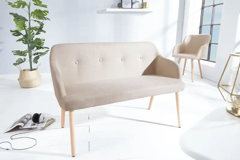 ŁAWKA SCANDINAVIA BEŻOWA / 37927 / INVICTA INTERIOR