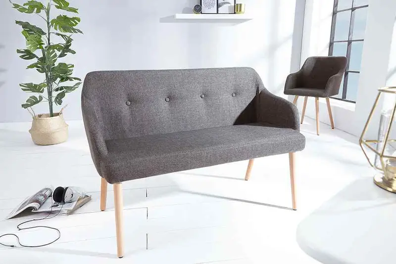 ŁAWKA SCANDINAVIA CIEMNOSZARA / 37926 / INVICTA INTERIOR