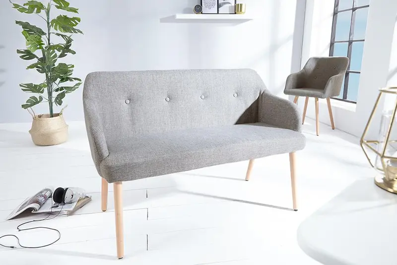 ŁAWKA SCANDINAVIA JASNOSZARA / 37925 / INVICTA INTERIOR