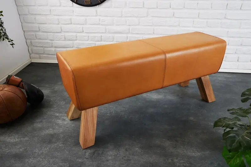 ŁAWKA SKÓRA NATURALNA / 42698 / INVICTA INTERIOR