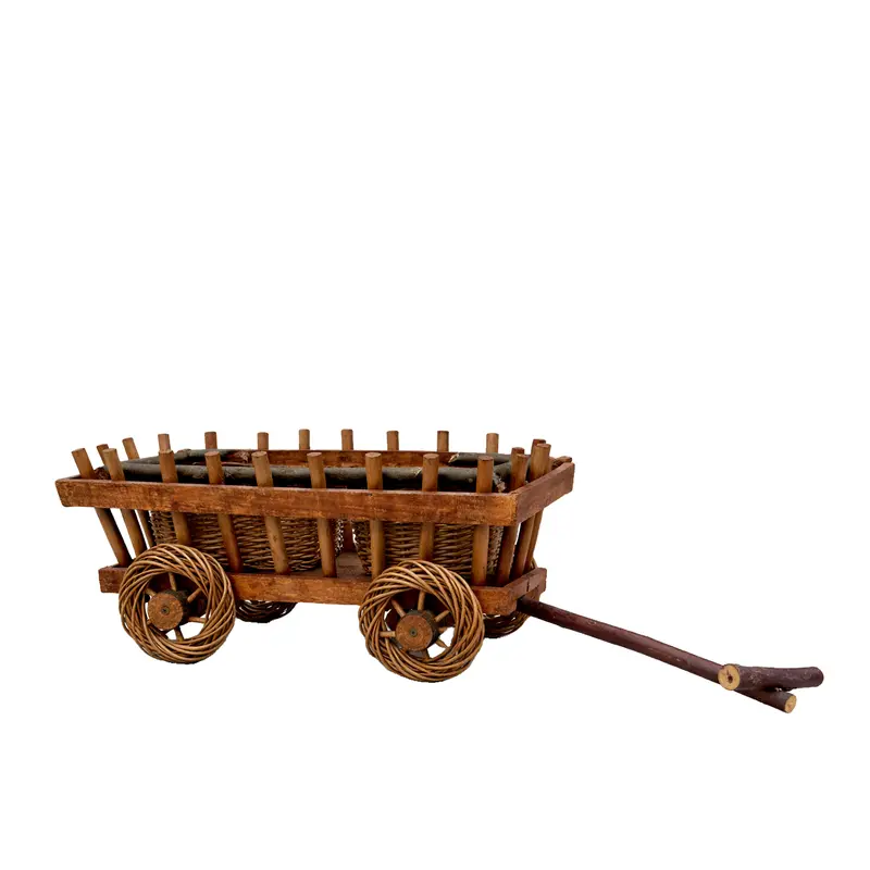 Lignum decorative figurine with planters for the garden TheWickerStories