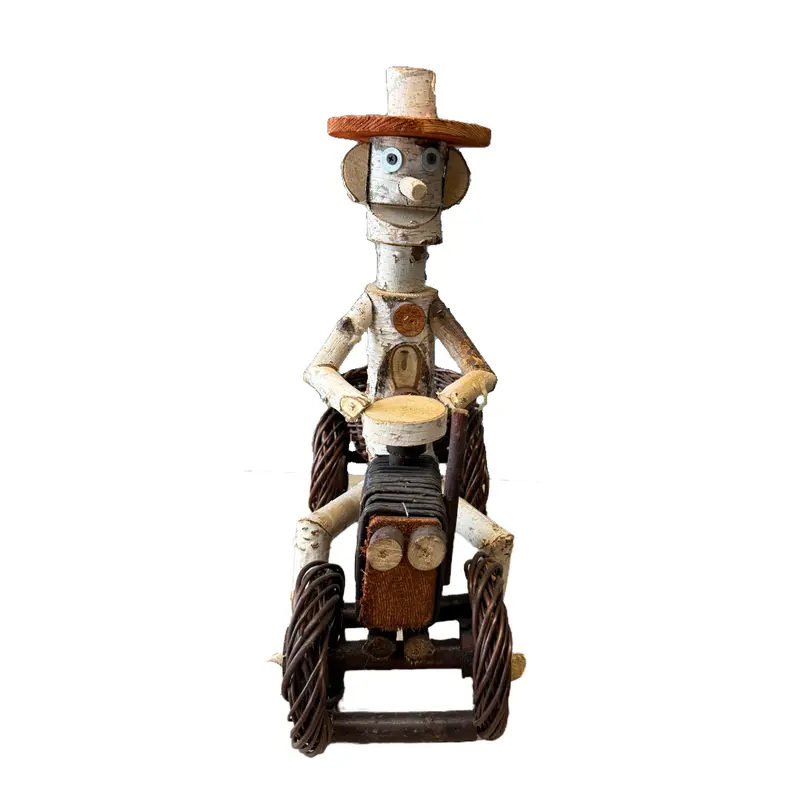 Lignum decorative wooden birch garden figurine by TheWickerStories
