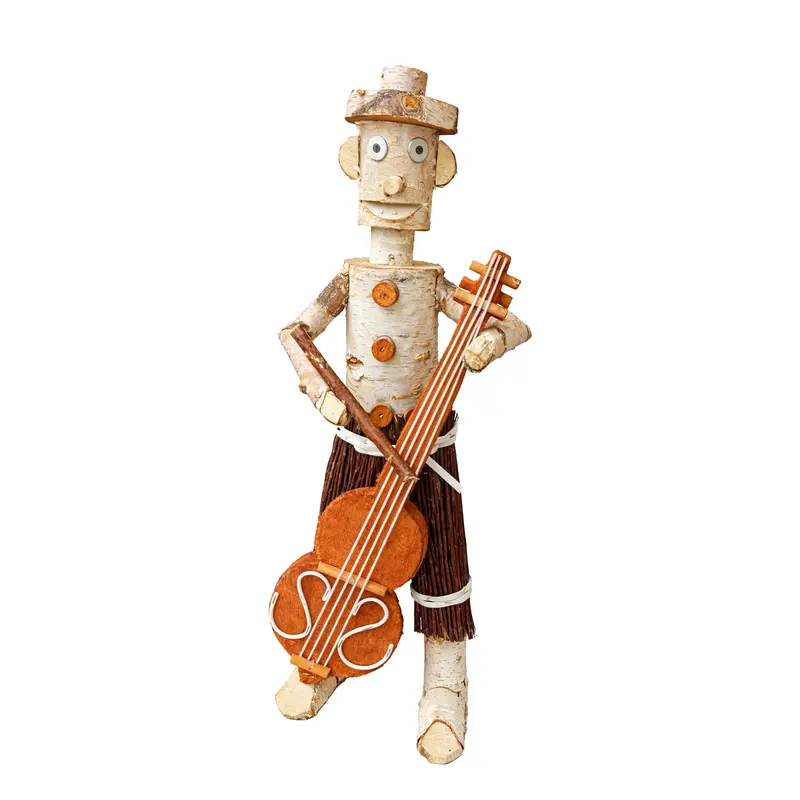 Lignum decorative wooden figurine made of birch for the garden TheWickerStories