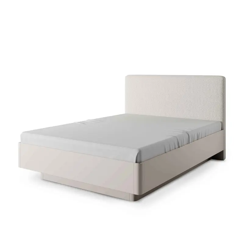 Łóżko tapicerowane z pojemnikiem 160x200 w stylu modern | Laanti