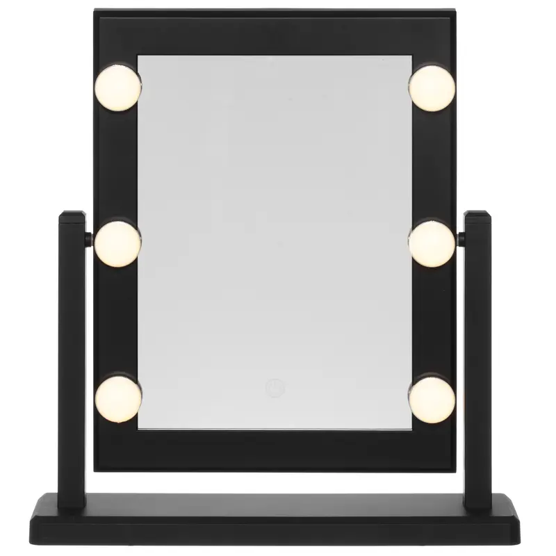 Lustro do makijażu z lampkami LED, 37 x 41 cm