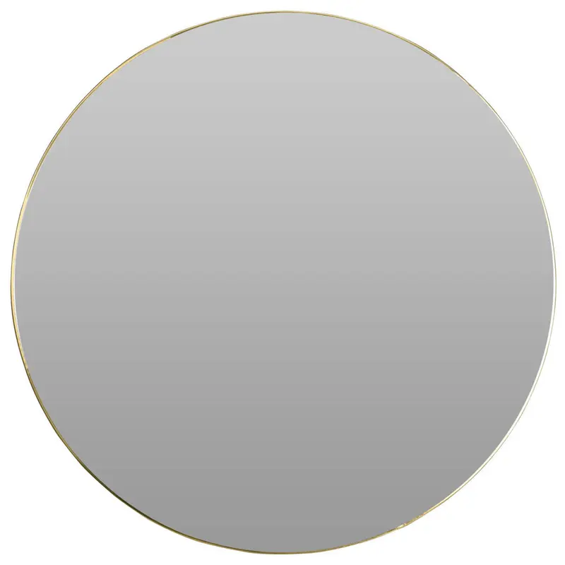 Lustro okrągłej w minimalistycznej ramie, Ø 55 cm