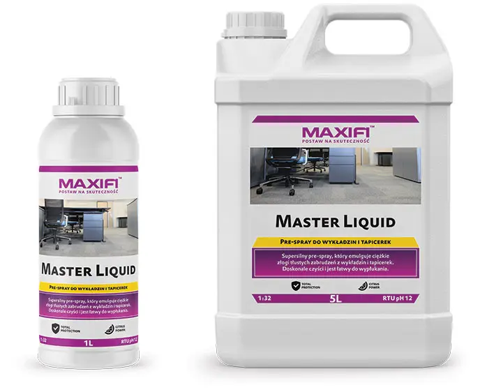 Maxifi Master Liquid do bardzo ciężko zabrudzonych tapicerek i wykładzin, odkurzacze piorące