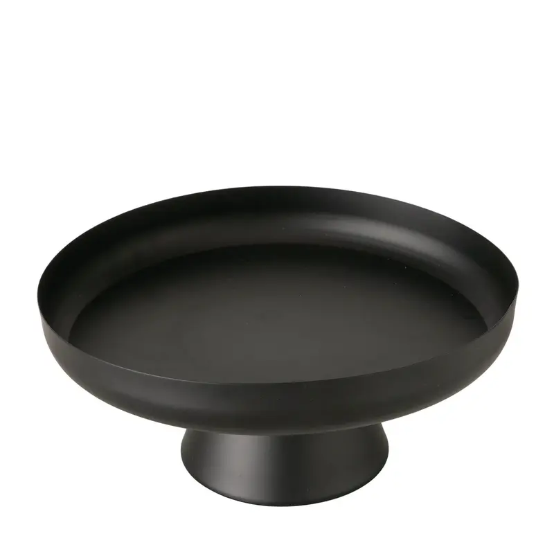 Metalowa patera CREDO, czarna, wys.13 cm