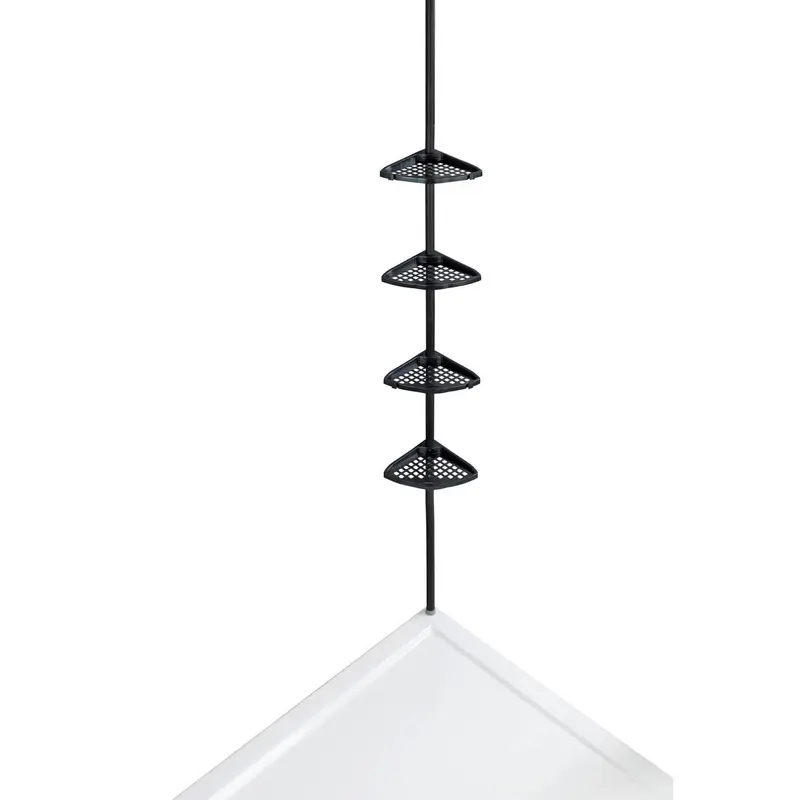Metalowa półka pod prysznic z regulowaną wysokością 85-200 cm