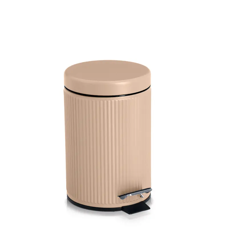 Metalowy kosz łazienkowy BRASS TONE, 3 l