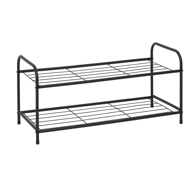 Metalowy stojak na buty METTY, 2 poziomy, 71 cm