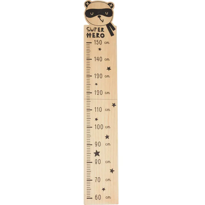 Miarka wzrostu dla dzieci z MDF, od 60 do 150 cm