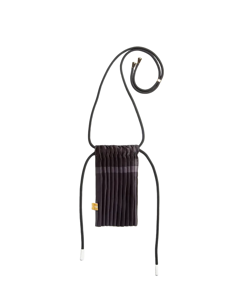 Mini torba plisowana BLACK 20 x 20 cm