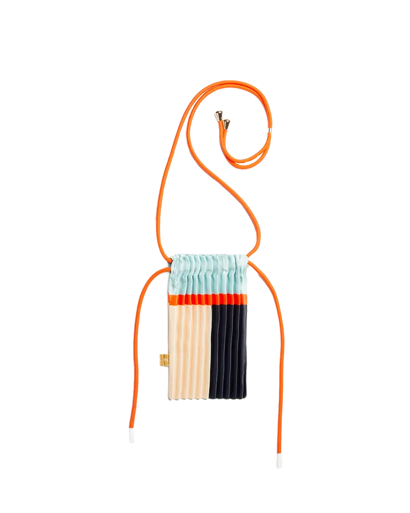 Mini torba plisowana BLUE 20 x 20 cm
