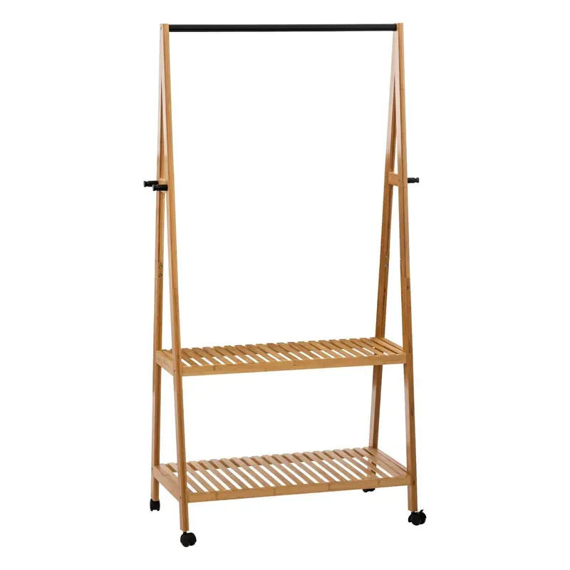 Minimalistyczny wieszak stojący na ubrania, mobilny, wys. 163 cm