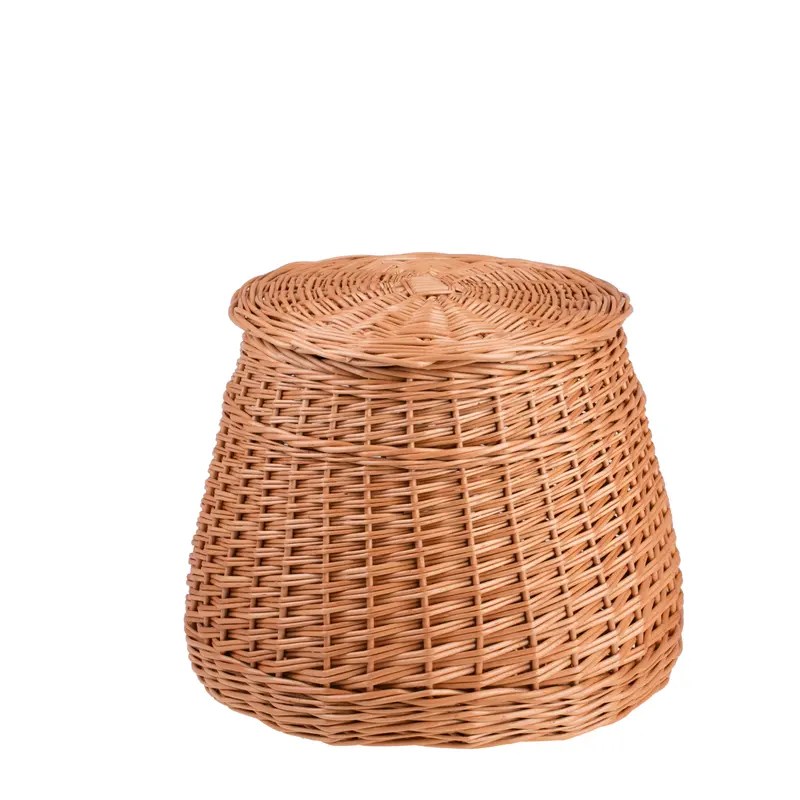 Mirell wicker laundry hamper with lid TheWickerStories