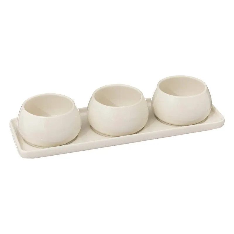 Miseczki do dipów i przekąsek NORA, ceramiczne
