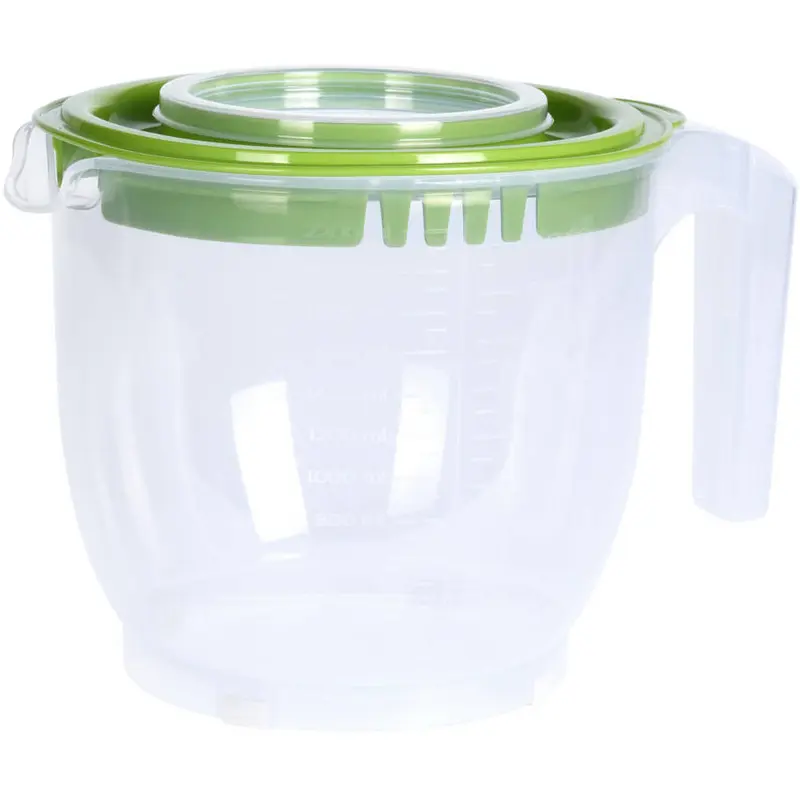 Miska do miksowania z pokrywką, pojemnik z miarką, 2200 ml