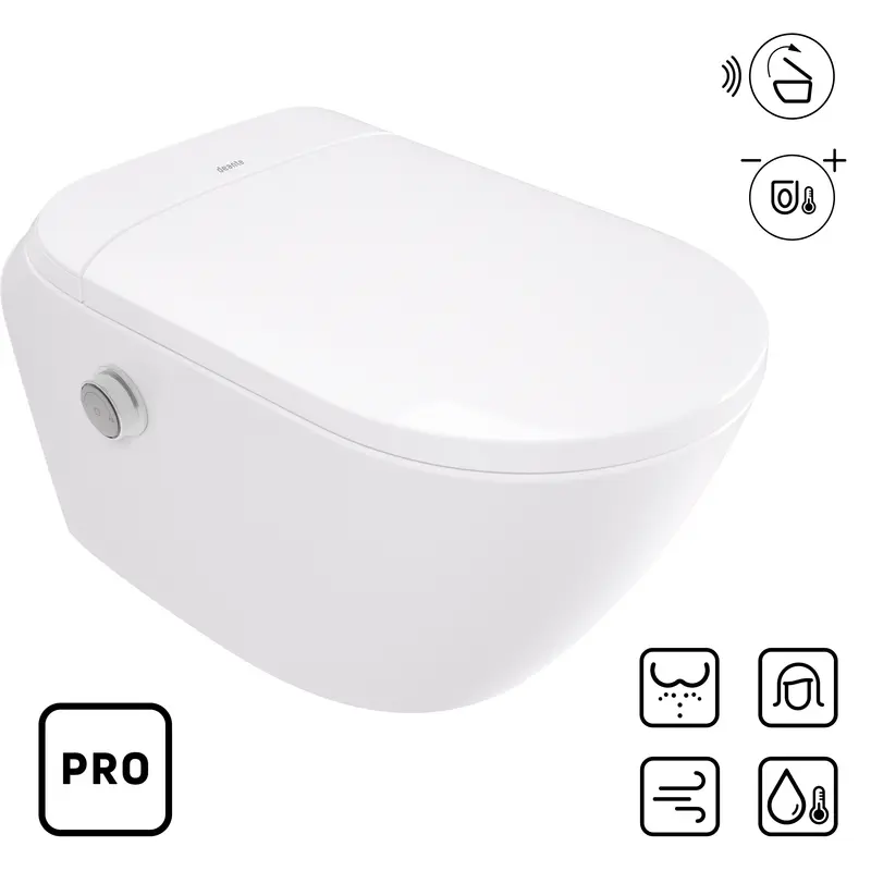 Miska WC smart z deską automatyczną - pro Silia Biały
