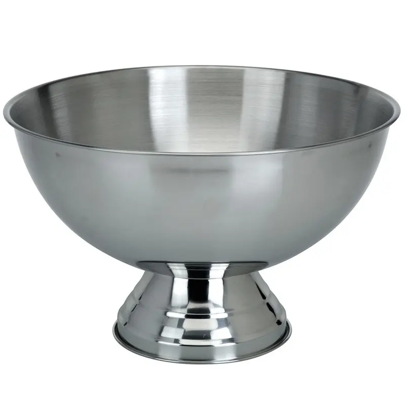Miska ze stali nierdzewnej - na owoce, poncz - 38 cm, matowa