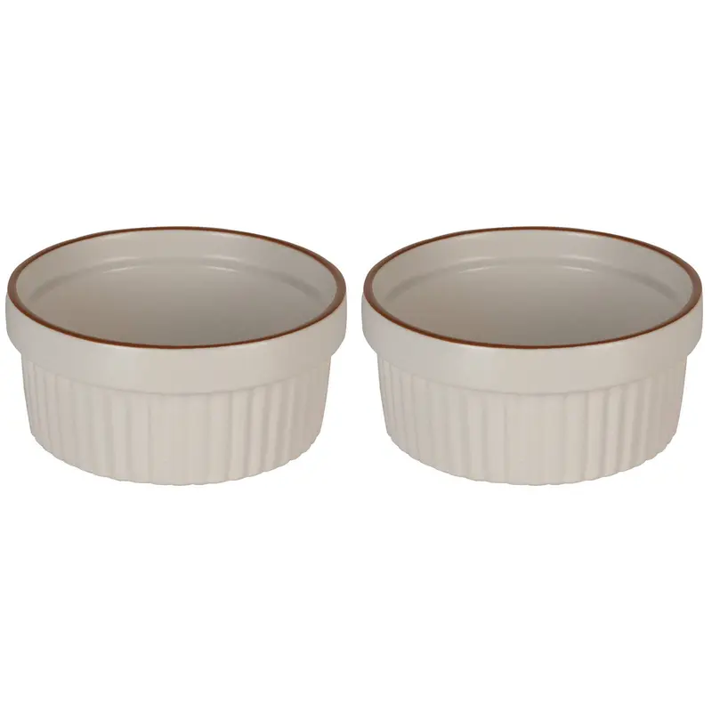 Naczynia do zapiekania w piekarniku, porcelanowe, 2 sztuki, 290 ml