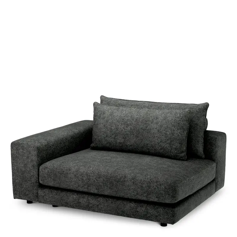 Narożnik L lewy sofy modułowej Lounge Club, Velora Charcoal