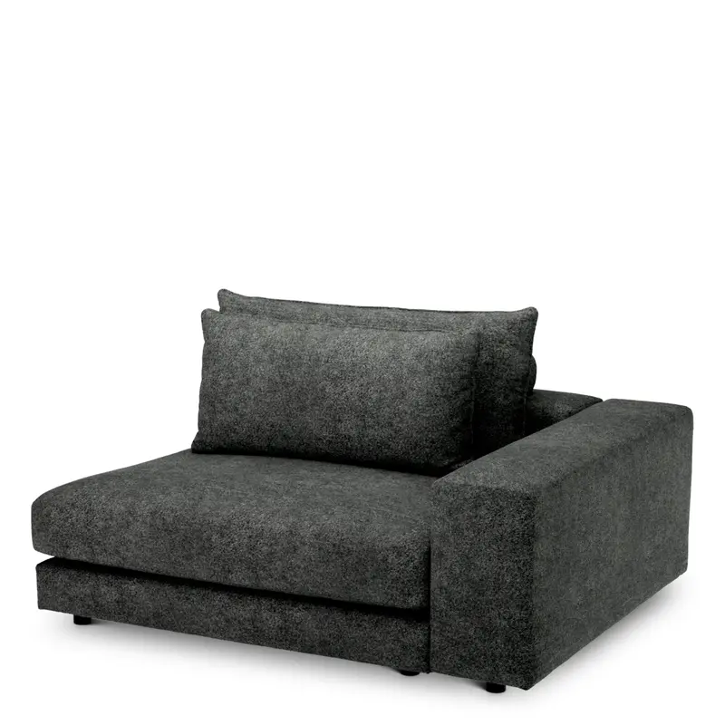 Narożnik L prawy sofy modułowej Lounge Club, Velora Charcoal