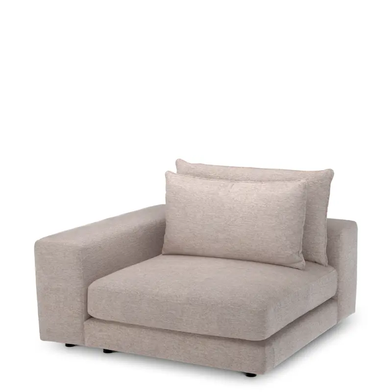 Narożnik S lewy sofy modułowej Lounge Club, Montier Light Grey
