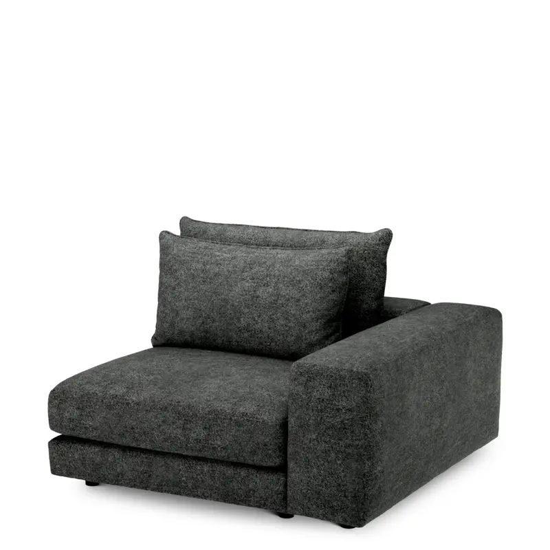 Narożnik S prawy sofy modułowej Lounge Club, Velora Charcoal